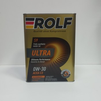 Масло моторное ROLF Ultra 0W30 C3,SP 4л. № 322942